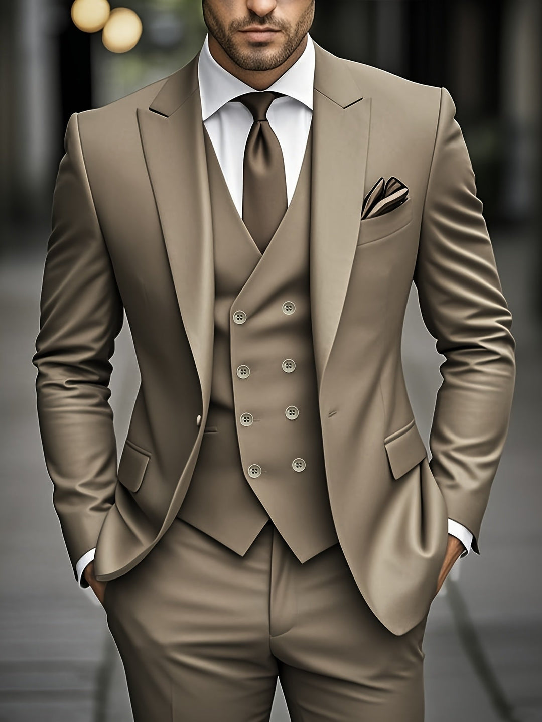 BRYNOUVELLE | Ensemble de Costume Trois Pièces pour Hommes
