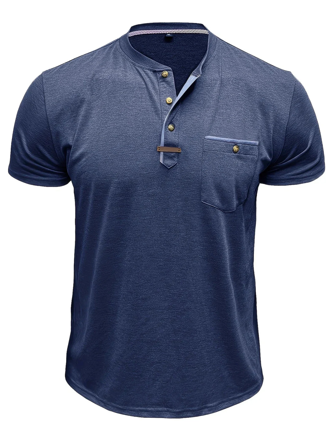 BRYNOUVELLE | T-SHIRT COL ROND ÉLÉGANT AVEC POCHE