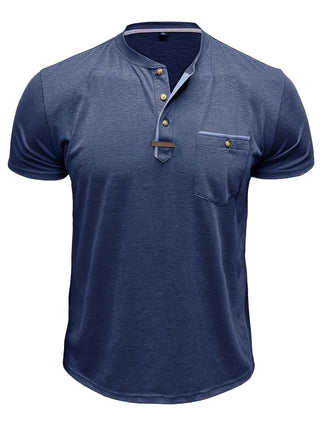 BRYNOUVELLE | T-SHIRT COL ROND ÉLÉGANT AVEC POCHE