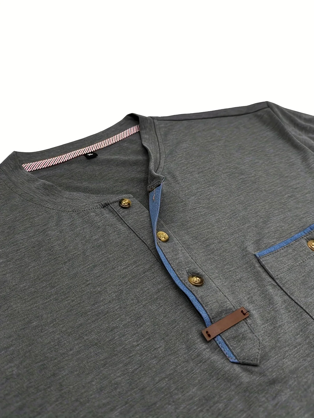 BRYNOUVELLE | T-SHIRT COL ROND ÉLÉGANT AVEC POCHE