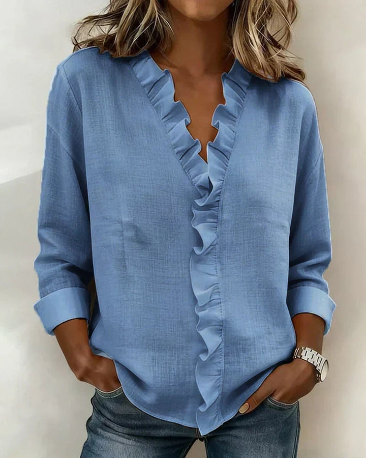 BRYNOUVELLE | Blouse à Volants Susan