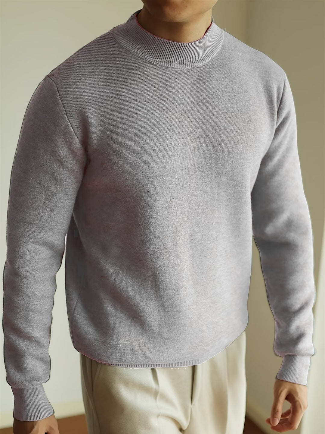 BRYNOUVELLE | Pull en Maille Coton à Col Roulé pour Hommes