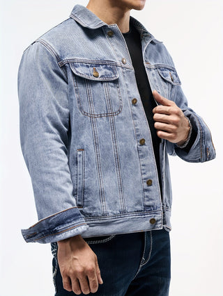 BRYNOUVELLE | Veste en Denim pour Hommes - Vêtement de Travail