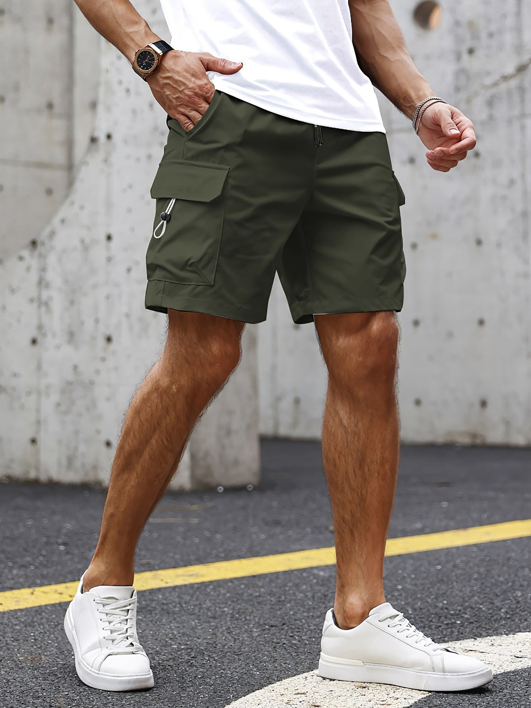BRYNOUVELLE | SHORTS CARGO POUR HOMME