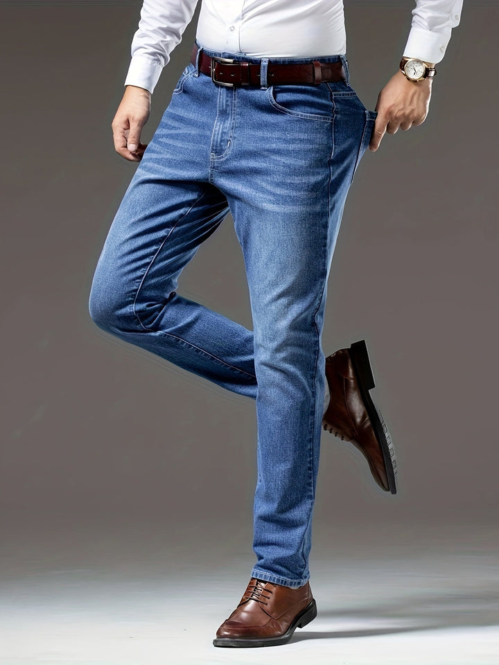 BRYNOUVELLE | PANTALON EN DENIM DÉLAVÉ POUR HOMMES