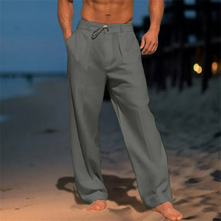 BRYNOUVELLE | PANTALONS EN LIN COASTAL POUR HOMMES