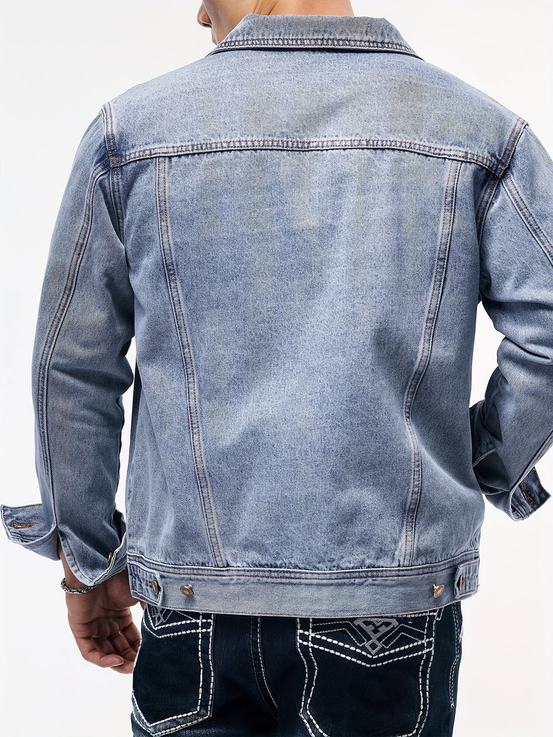 BRYNOUVELLE | Veste en Denim pour Hommes - Vêtement de Travail