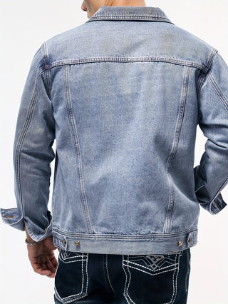 BRYNOUVELLE | Veste en Denim pour Hommes - Vêtement de Travail