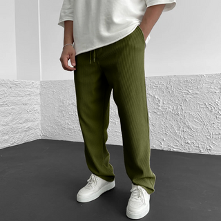 BRYNOUVELLE | PANTALON EN MAILLE CÔTELÉE