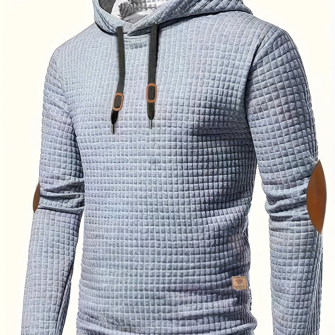 BRYNOUVELLE | VESTE À CAPUCHE À CARREAUX POUR HOMMES