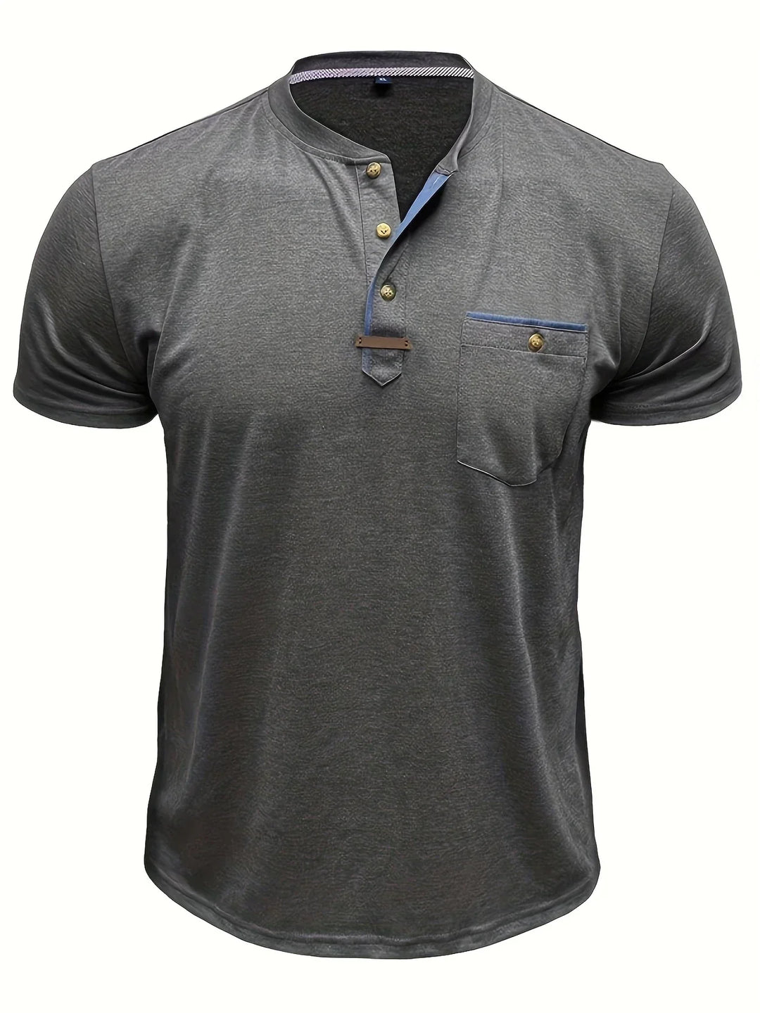 BRYNOUVELLE | T-SHIRT COL ROND ÉLÉGANT AVEC POCHE