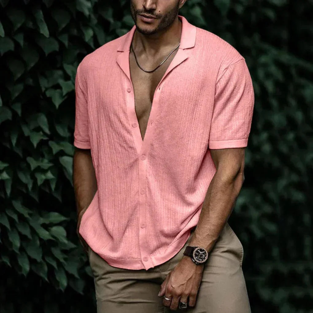BRYNOUVELLE | Chemise en Lin Tricotée pour Homme