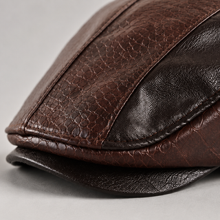 BRYNOUVELLE | Casquette Homme en Cuir Crocodile