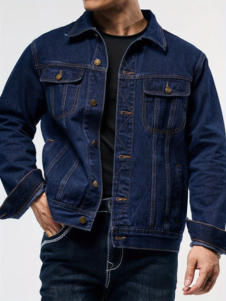 BRYNOUVELLE | Veste en Denim pour Hommes - Vêtement de Travail