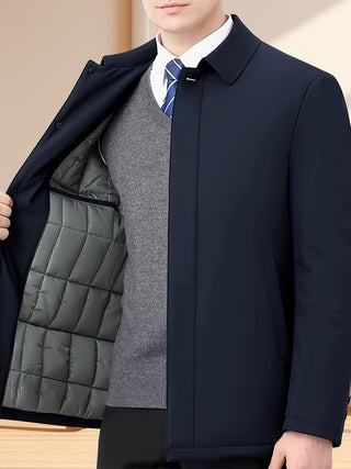 BRYNOUVELLE | Veste Homme à Col Revers et Fermeture Éclair
