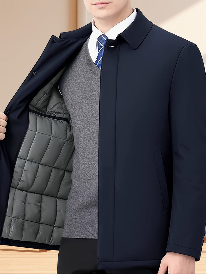 BRYNOUVELLE | Veste Homme à Col Revers et Fermeture Éclair