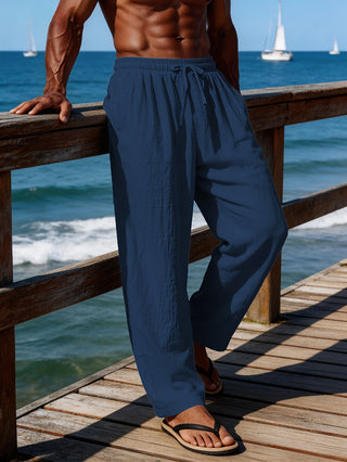 BRYNOUVELLE | SHORT EN LIN À CORDON POUR HOMMES