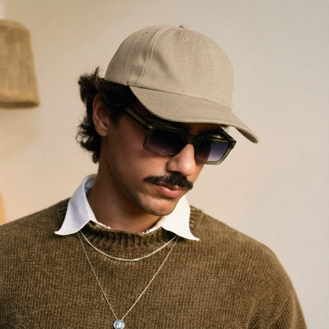 BRYNOUVELLE | CASQUETTE CLASSIQUE EN LIN POUR HOMMES