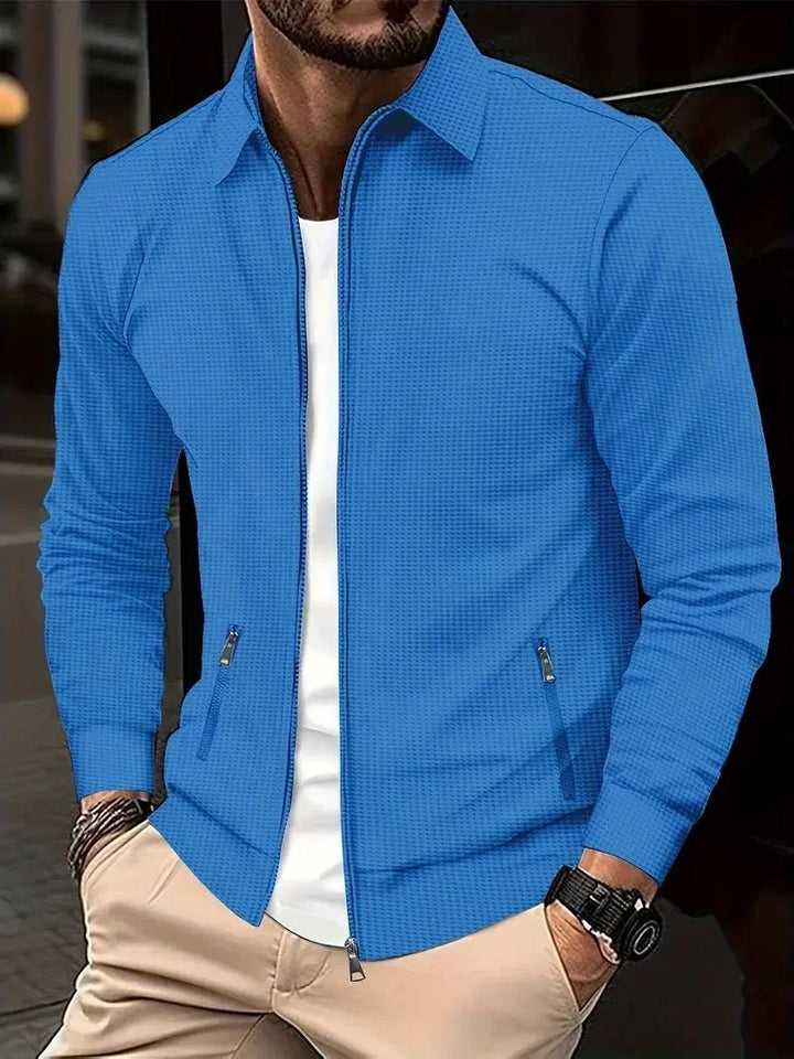 BRYNOUVELLE | Cardigan Homme à Col Montant et Fermeture Éclair