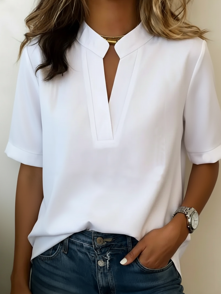BRYNOUVELLE | Blouse Chic à Col en V Margaux