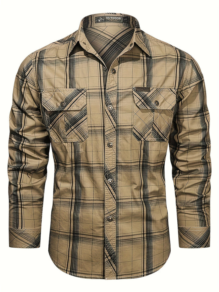 BRYNOUVELLE | Chemise en Coton à Revers pour Homme