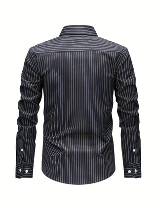 BRYNOUVELLE | Chemise Rayée en Coton pour Hommes