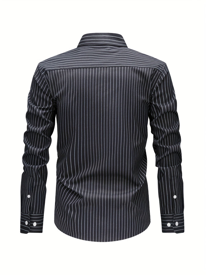 BRYNOUVELLE | Chemise Rayée en Coton pour Hommes