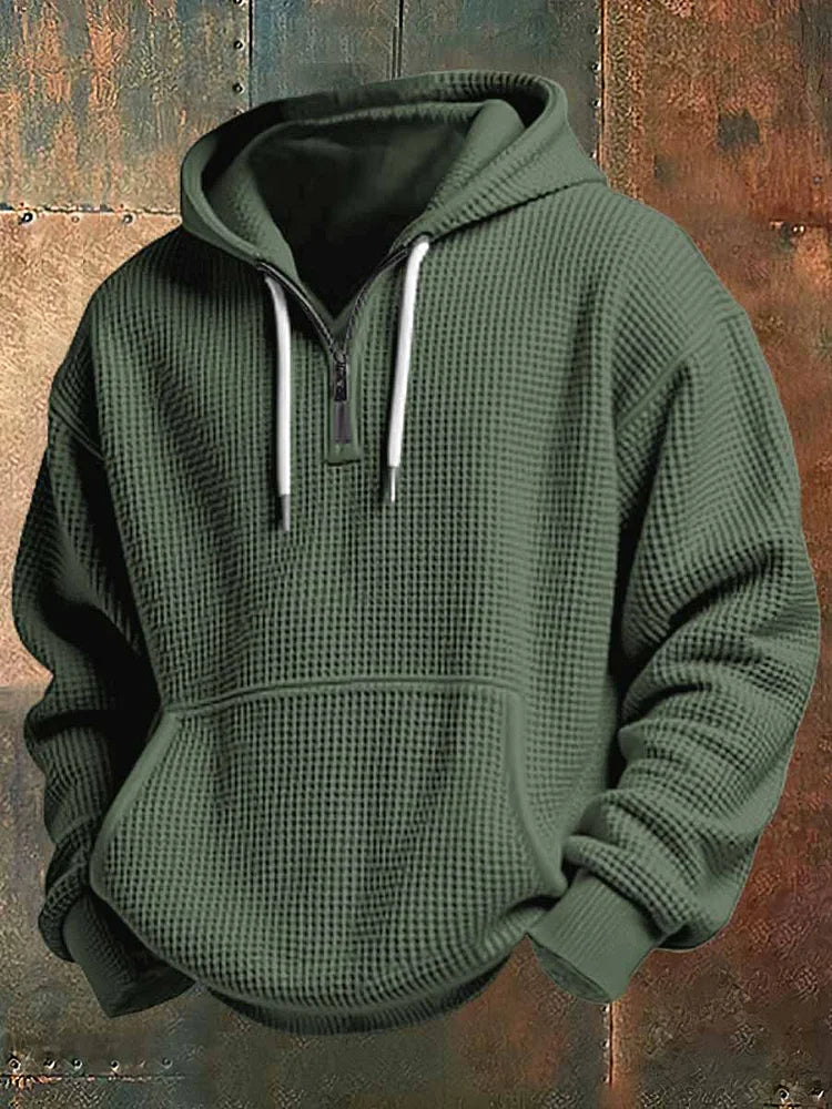 BRYNOUVELLE | SWEAT À CAPUCHE EN TEXTURE TISSÉE POUR HOMME