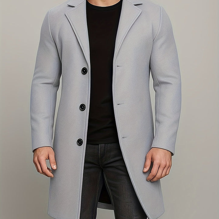BRYNOUVELLE | Manteau Classique à Boutons pour Homme