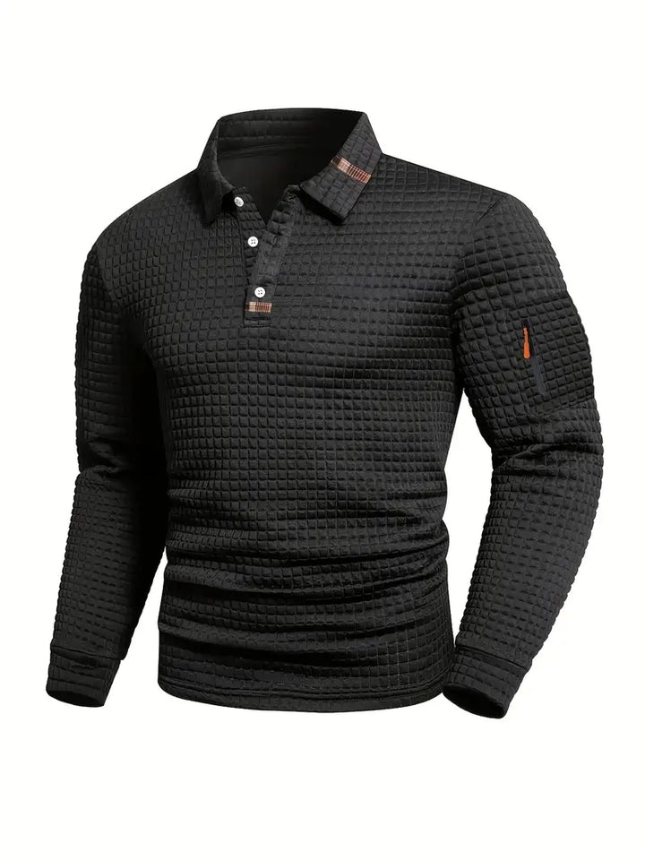 Halvor | Polo pour homme à manches longues élégant