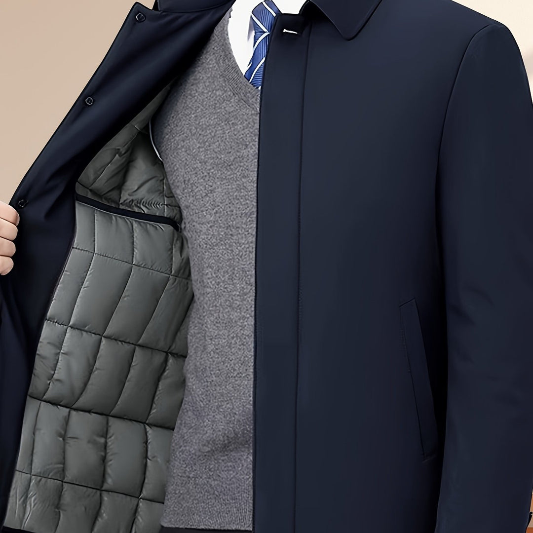 BRYNOUVELLE | Veste Homme à Col Revers et Fermeture Éclair