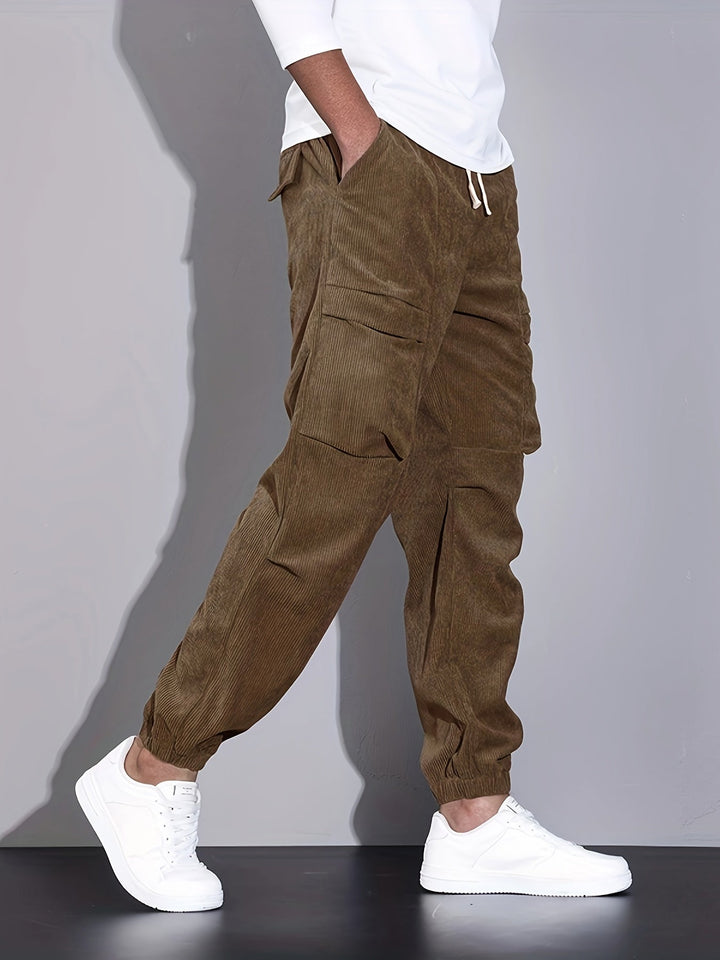 BRYNOUVELLE | PANTALON CARGO EN CORDUROY