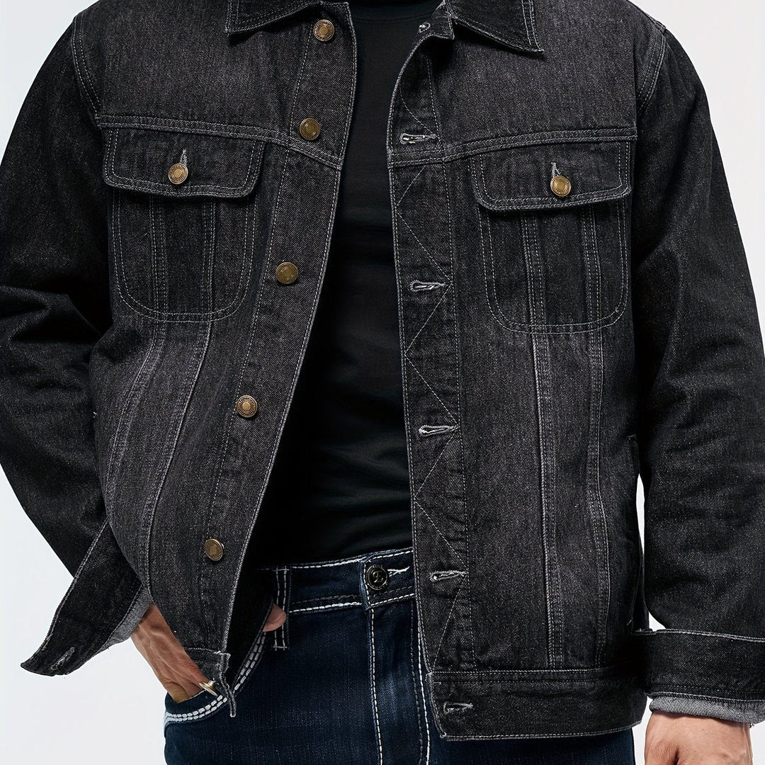 BRYNOUVELLE | Veste en Denim pour Hommes - Vêtement de Travail