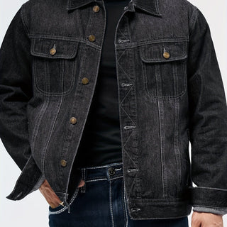 BRYNOUVELLE | Veste en Denim pour Hommes - Vêtement de Travail