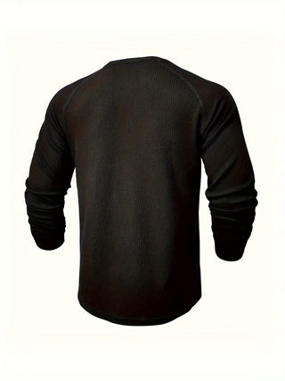 BRYNOUVELLE | T-Shirt Henley Texturé pour Homme