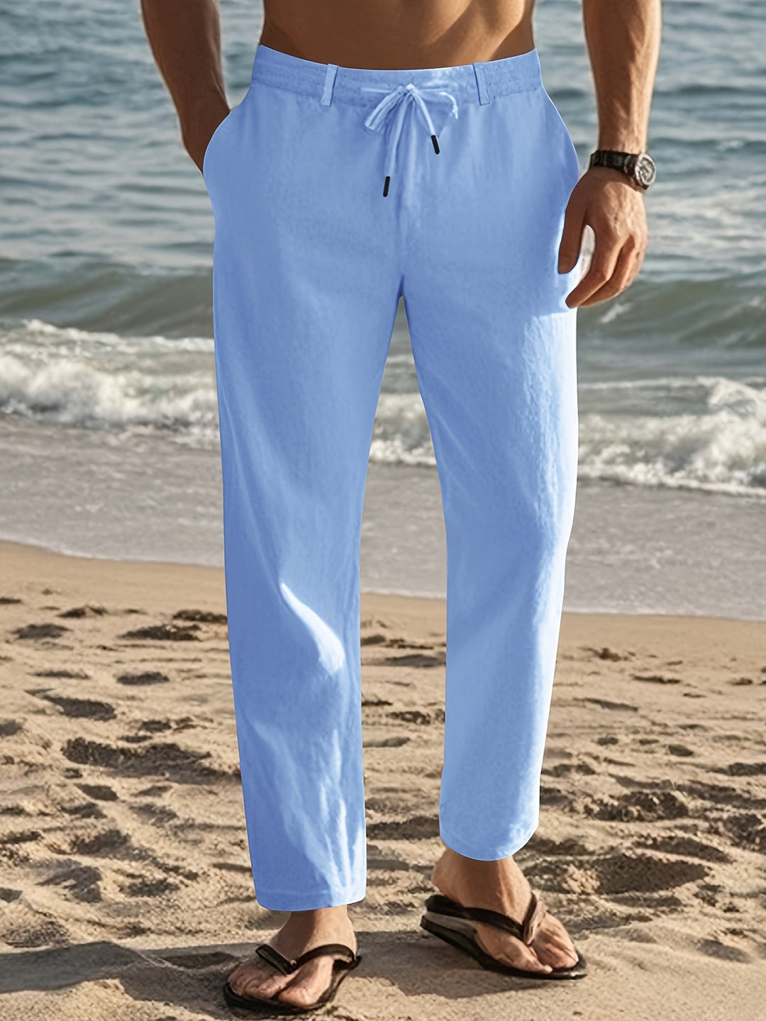 BRYNOUVELLE | PANTALON EN LIN POUR HOMMES
