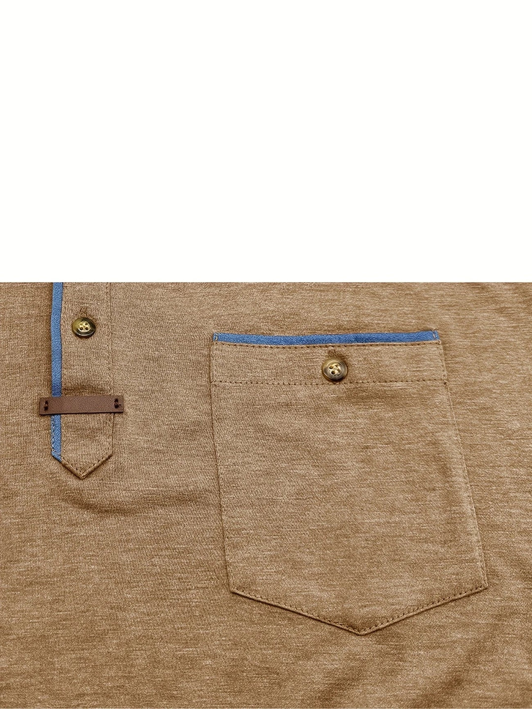 BRYNOUVELLE | T-SHIRT COL ROND ÉLÉGANT AVEC POCHE