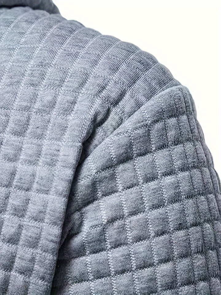 BRYNOUVELLE | VESTE À CAPUCHE À CARREAUX POUR HOMMES