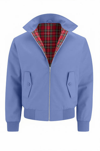 Harryson | Veste Harrington avec Doublure Tartan