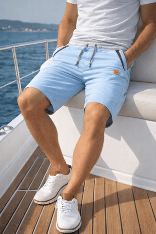 BRYNOUVELLE | SHORT CHINO À CORDON DE SERRAGE POUR HOMMES