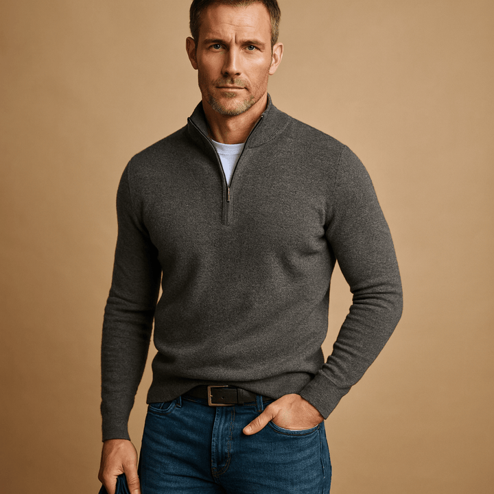 BRYNOUVELLE | PULL HOMME À DEMI-FERMETURE ÉCLAIR