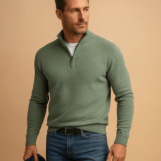 BRYNOUVELLE | PULL HOMME À DEMI-FERMETURE ÉCLAIR