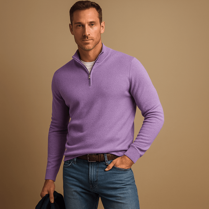 BRYNOUVELLE | PULL HOMME À DEMI-FERMETURE ÉCLAIR