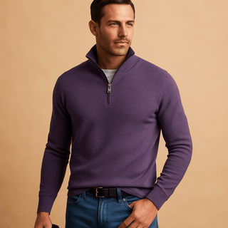 BRYNOUVELLE | PULL HOMME À DEMI-FERMETURE ÉCLAIR