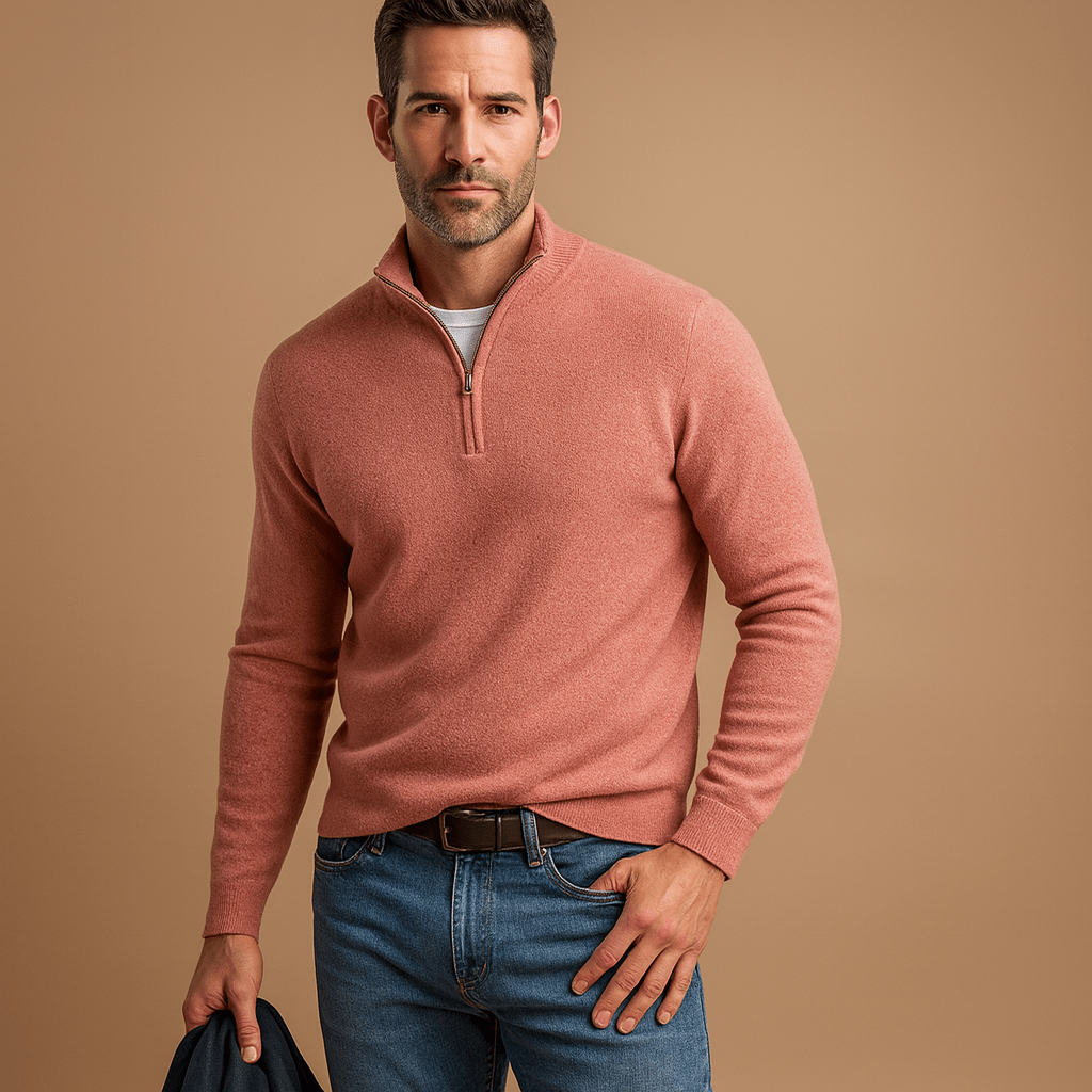 BRYNOUVELLE | PULL HOMME À DEMI-FERMETURE ÉCLAIR
