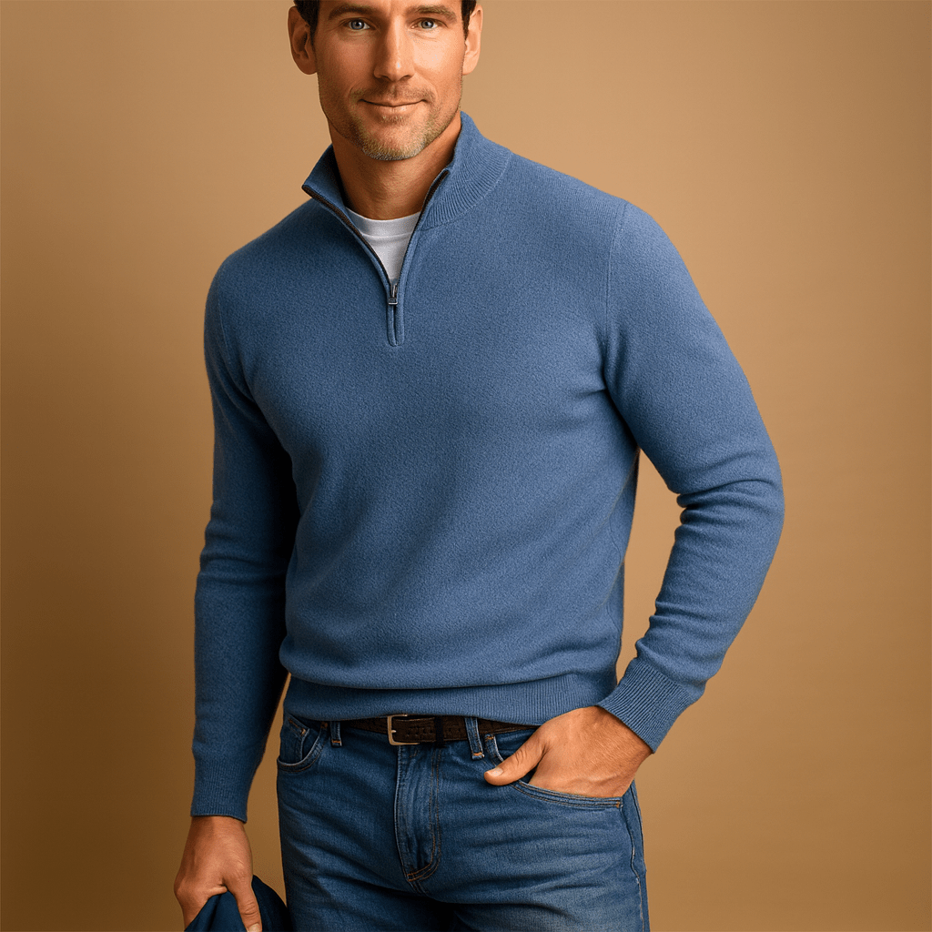 BRYNOUVELLE | PULL HOMME À DEMI-FERMETURE ÉCLAIR