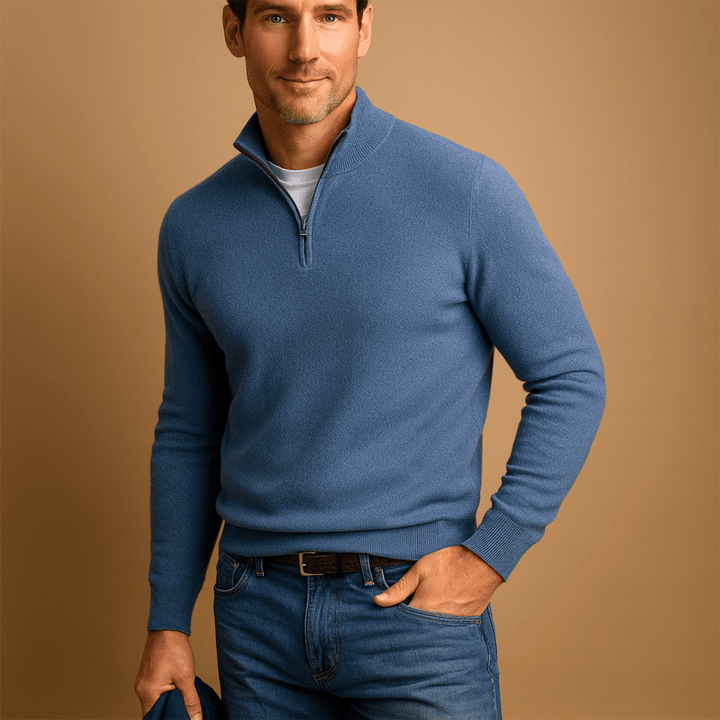 BRYNOUVELLE | PULL HOMME À DEMI-FERMETURE ÉCLAIR