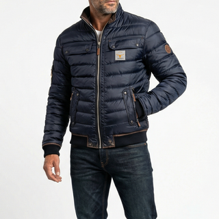 BRYNOUVELLE | VESTE VINTAGE À COL MONTANT POUR HOMMES