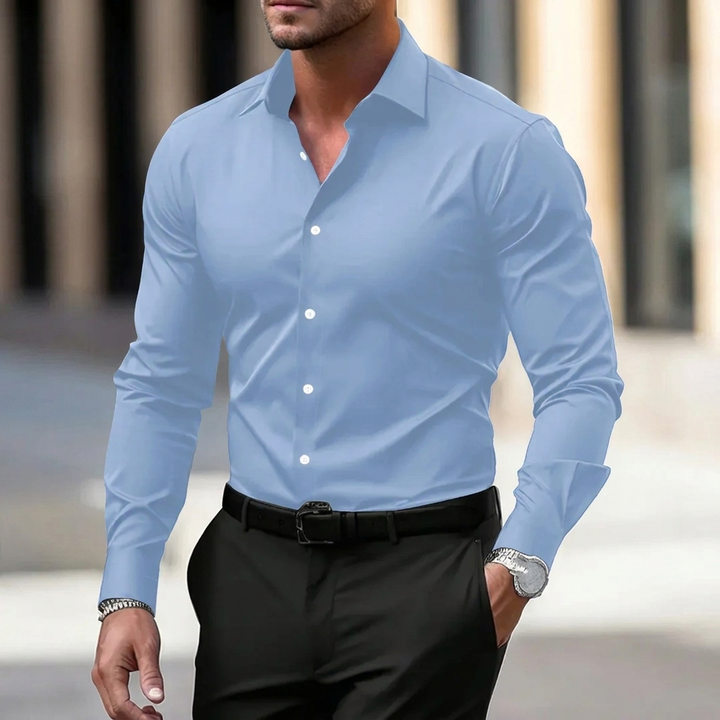 BRYNOUVELLE | Chemise en Velours à Col pour Hommes