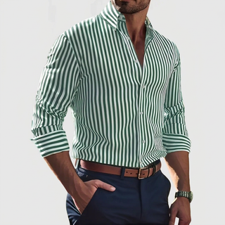 BRYNOUVELLE | Chemise Stretch Rayée pour Homme